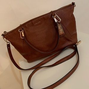Coach Small Kelsey Saddle Brown Leather Satchel